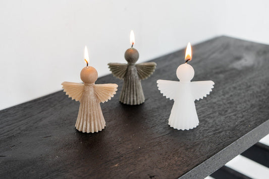 Home Society | Kaars engel Nova taupe