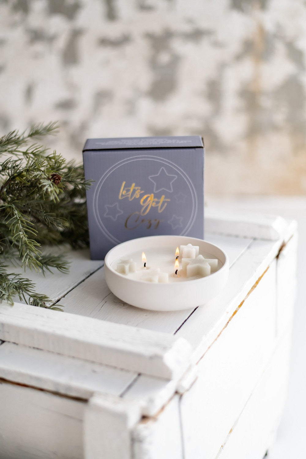 Home Society | Kerzensternschale grau