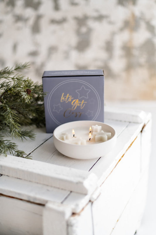 Home Society | Kerzensternschale grau