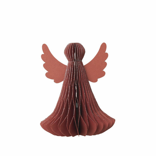 Broste Copenhagen | Papieren engel rood 10x12.5cm