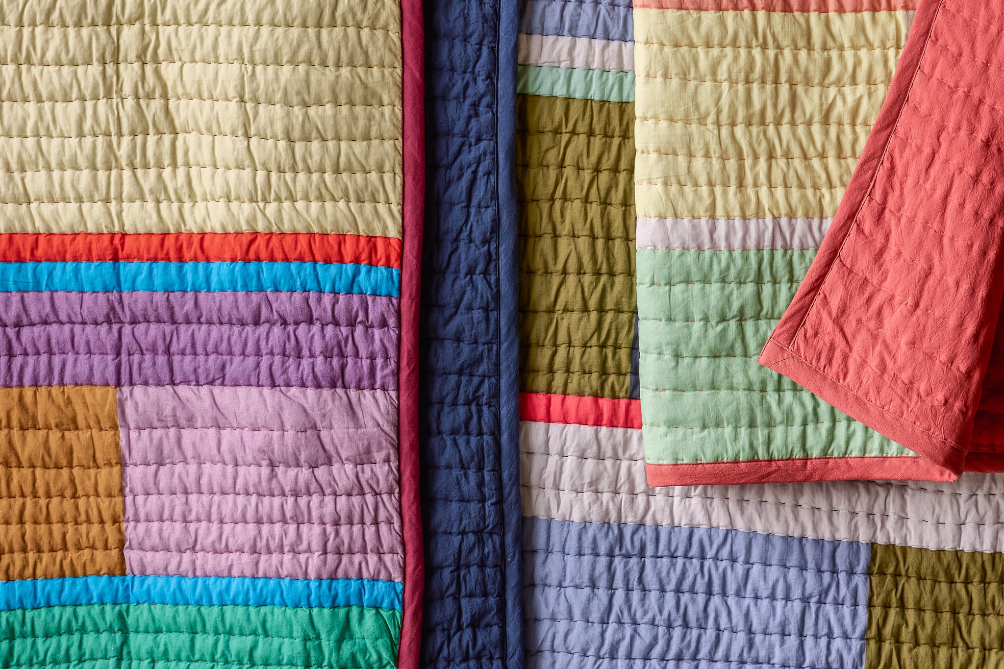 Hübsch Pavilion Plaid Blocks Kleurrijk
