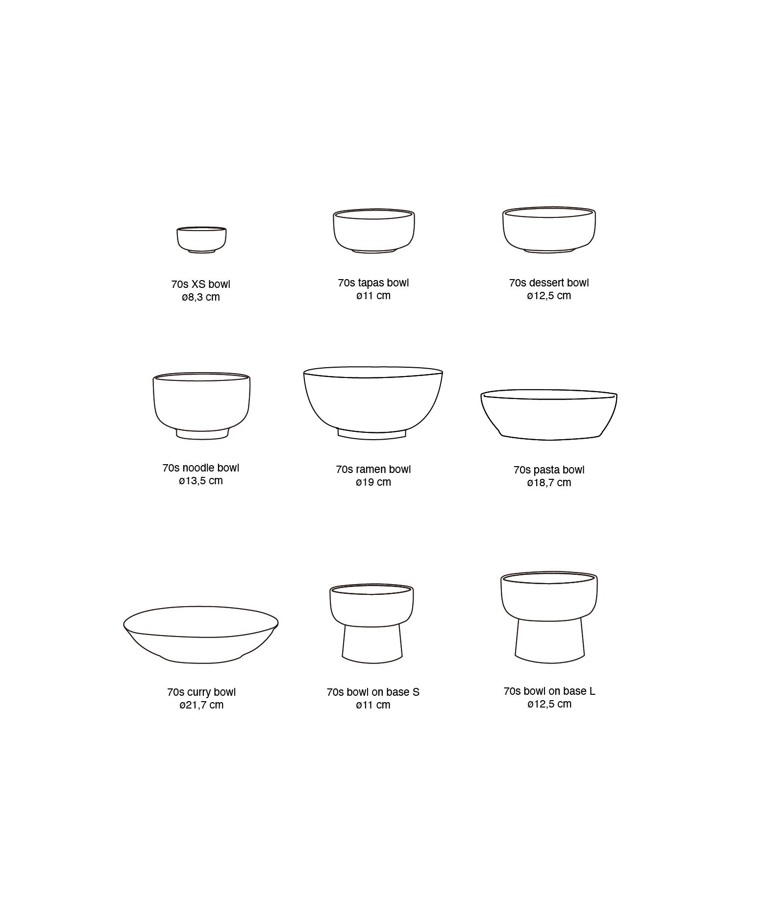HK Living | 70's servies dessertkom Patina