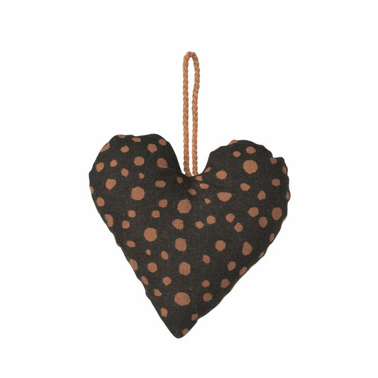 Broste Copenhagen | Hanger hartje zwart stippen