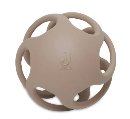 Jollein | Bijtring bal siliconen 10cm biscuit