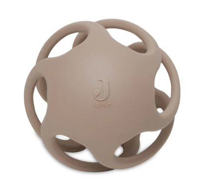 Jollein | Bijtring bal siliconen 10cm biscuit