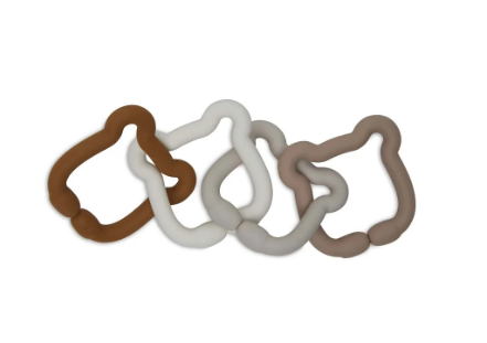 Jollein | Speelgoed ringen siliconen teddy bear
