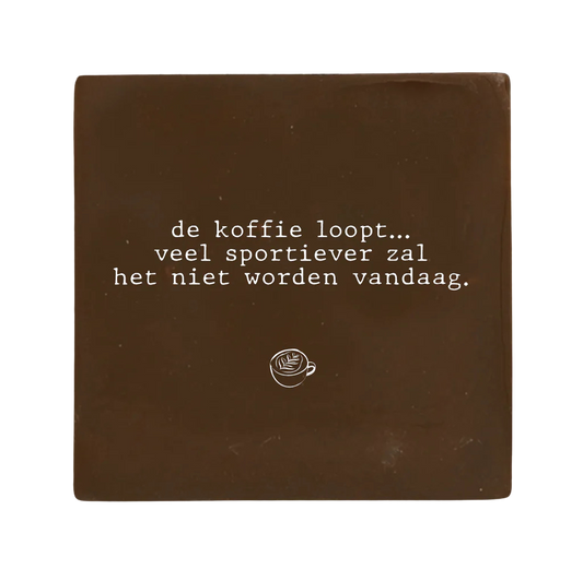 Label2X | Tegeltje de koffie loopt