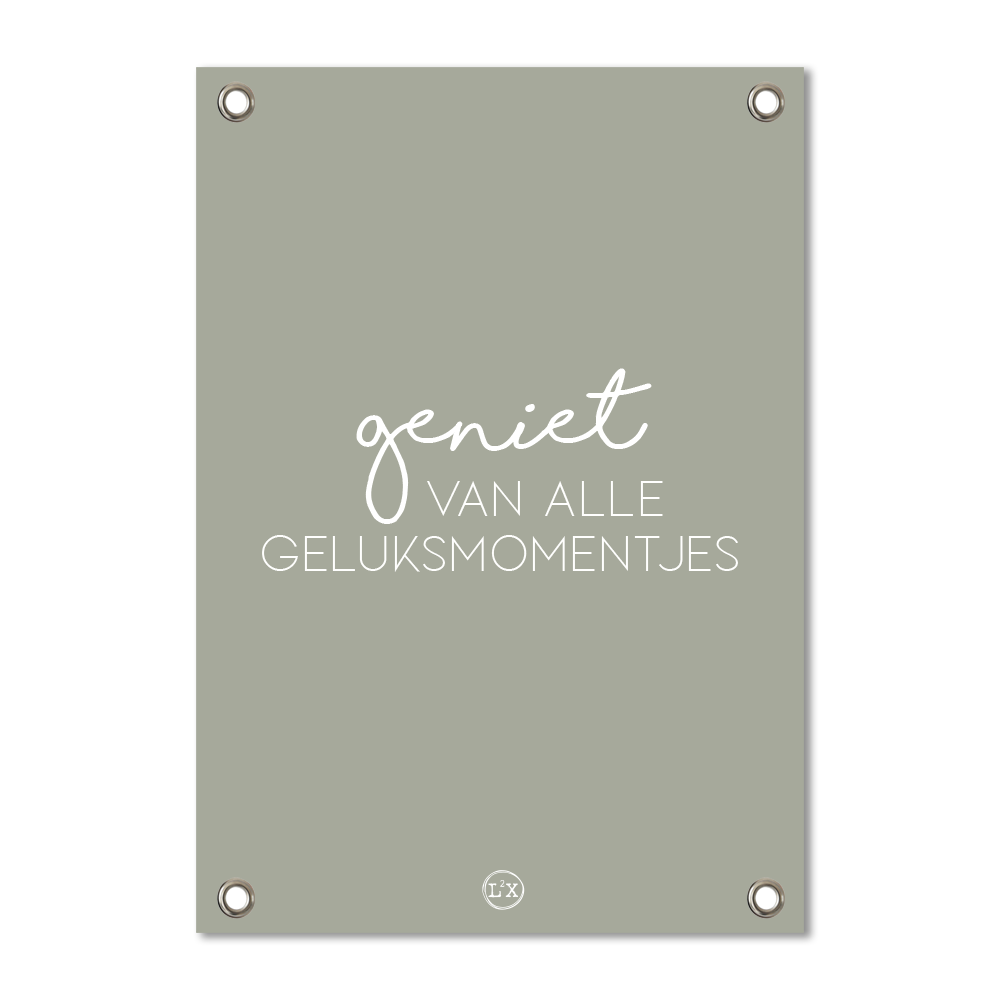 Tuinposter geluksmomentjes