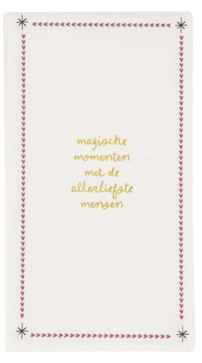 Zusss | Servetten rechthoek magische momenten