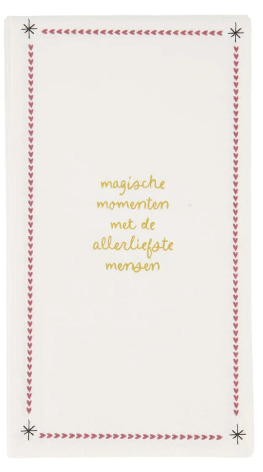 Zusss | Servetten rechthoek magische momenten