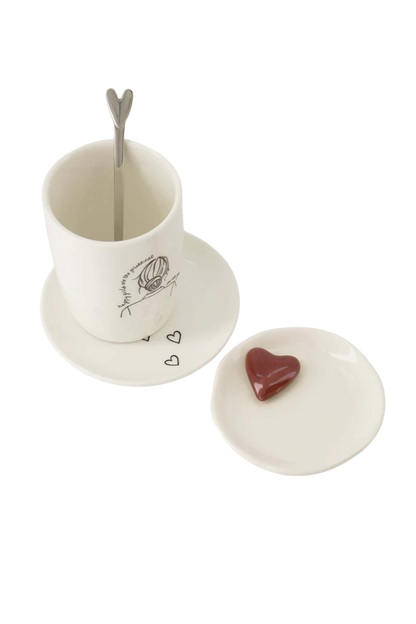 Zusss | 3D-Herzschale weiß/portugiesisch