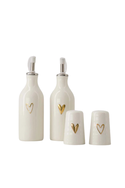 Zusss | Olie/azijn fles hartje goud