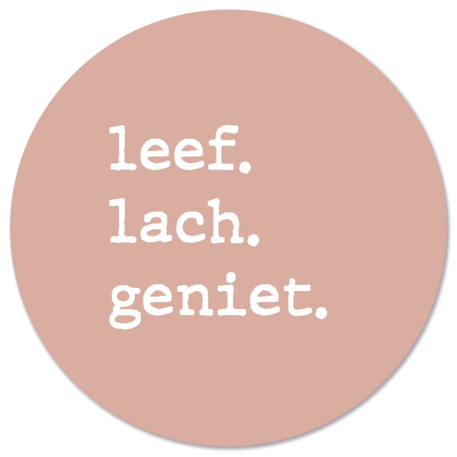 Muurcirkel leef lach geniet zalm