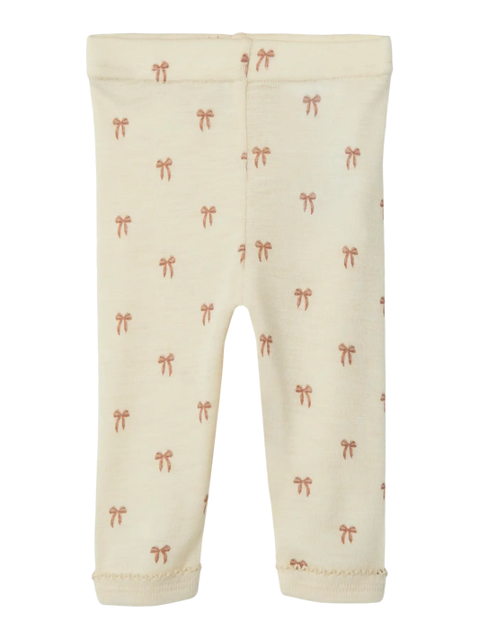 Lil Atelier | Wollen legging Nalu strikjes