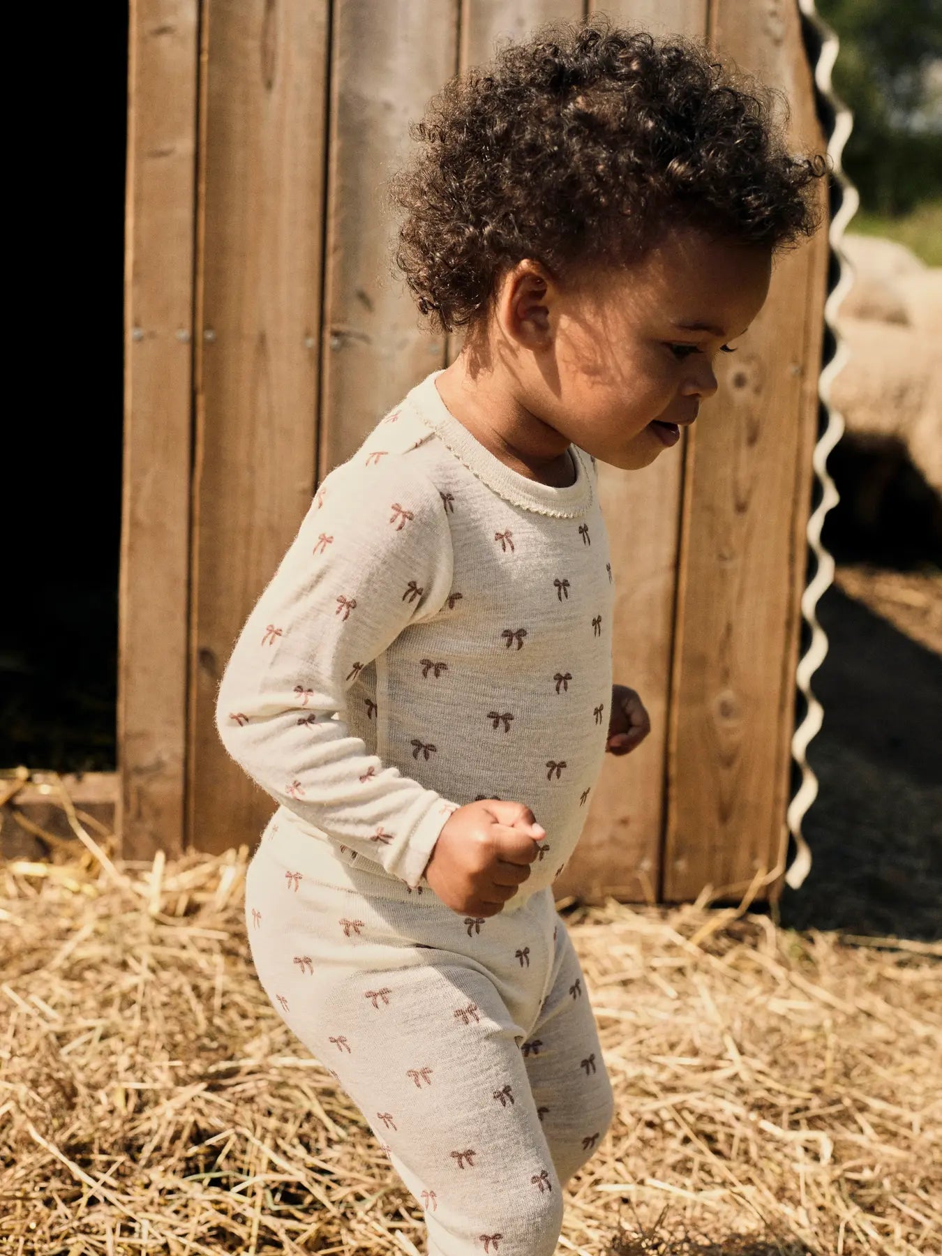 Lil Atelier | Wollen legging Nalu strikjes