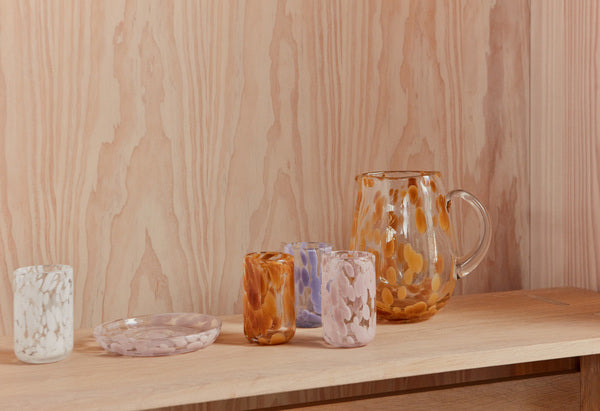 OYOY Living Jali Drinkglas blauw