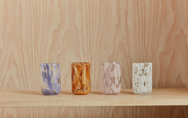 OYOY Living Jali Drinkglas blauw