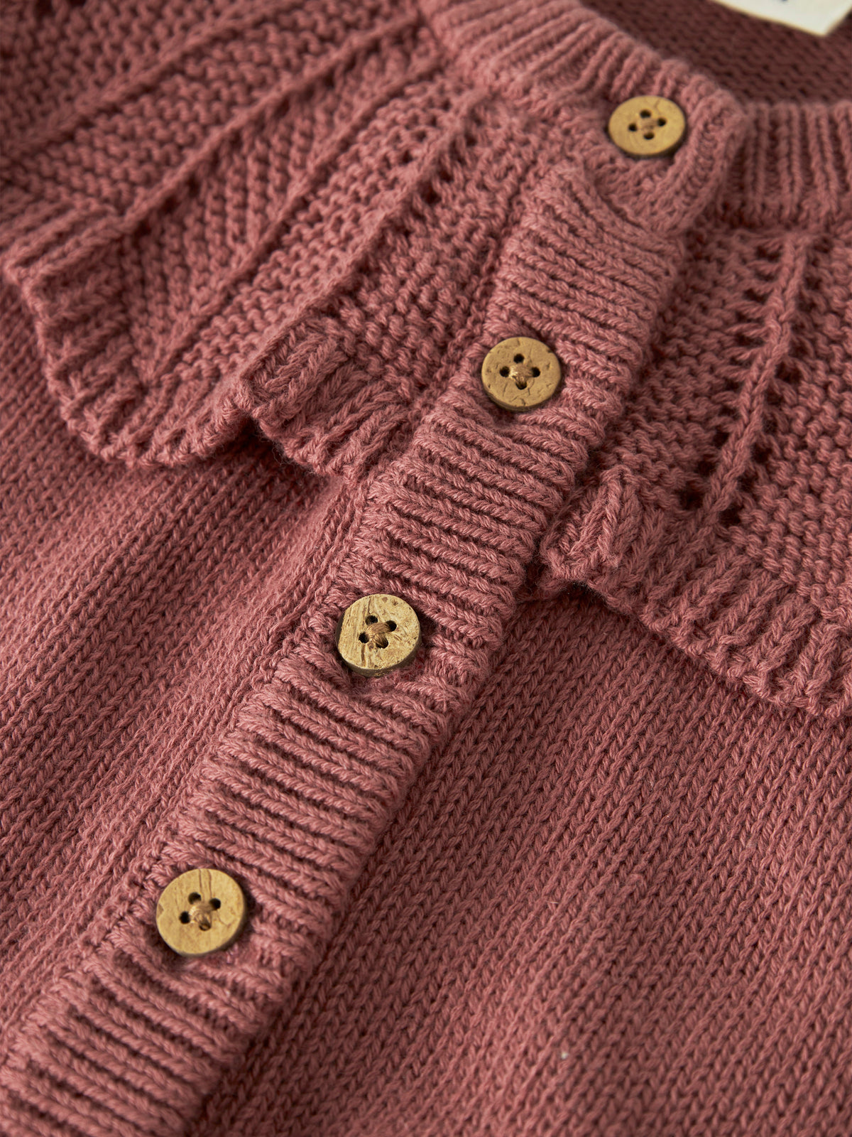 Lil Atelier | Gebreid vest Noda withered rose