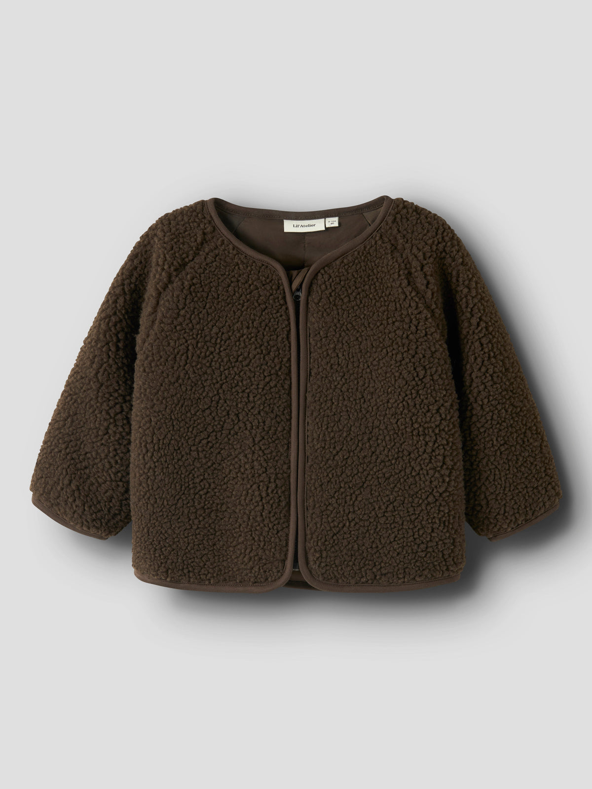 Lil Atelier | Jas Nalo Bia sherpa dark earth