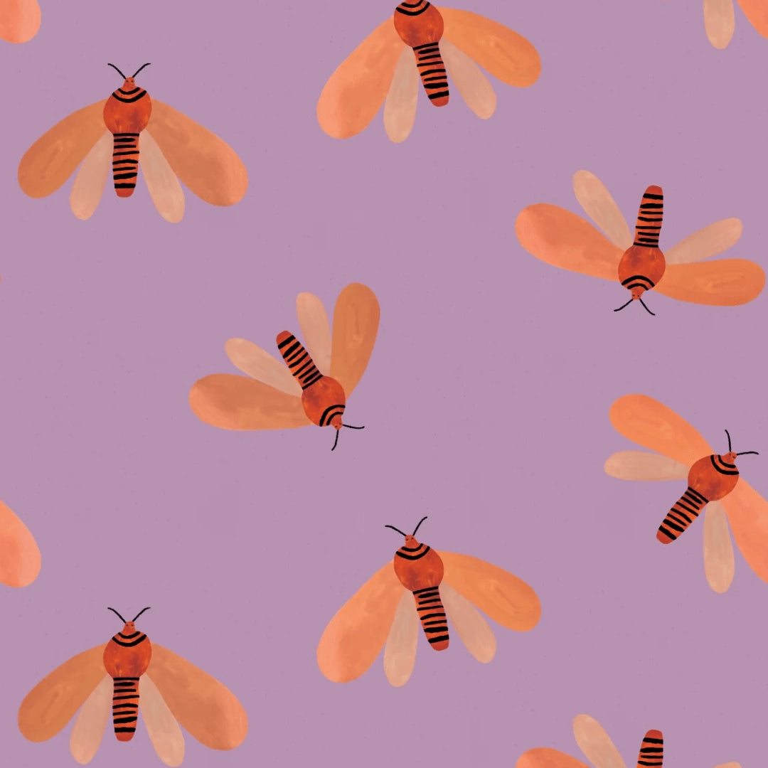 Meet Me at the Wall Behang Moth Spring | Aniek Bartels