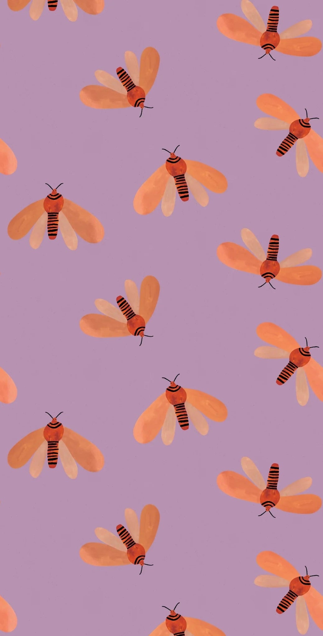 Meet Me at the Wall Behang Moth Spring | Aniek Bartels