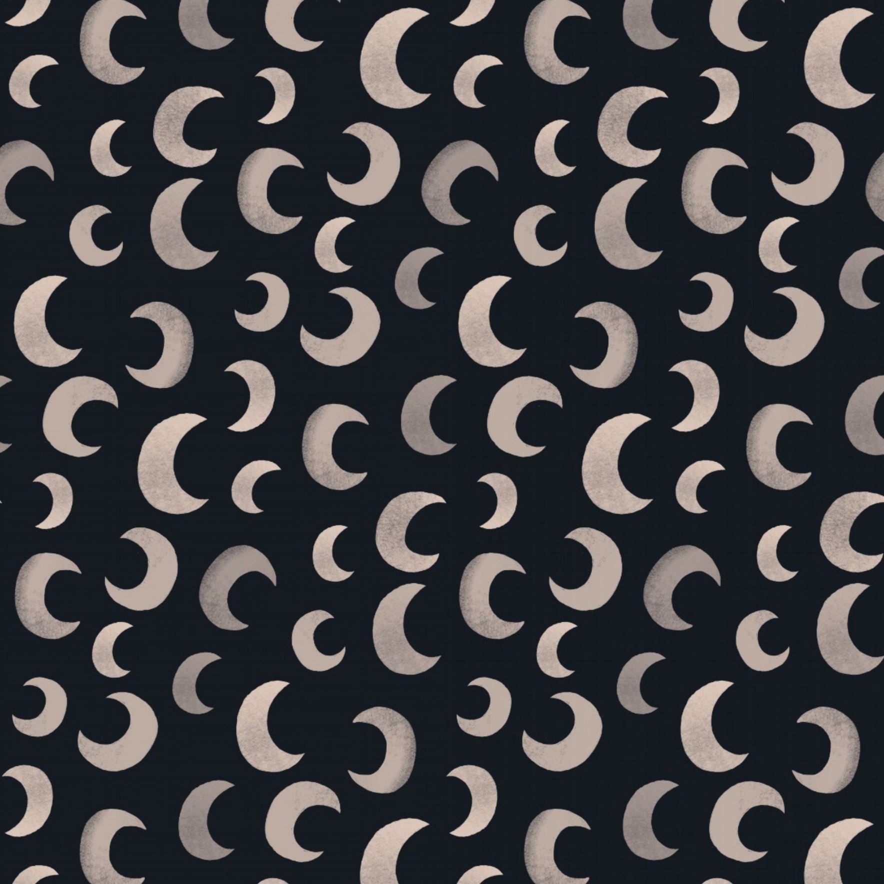 Meet Me at the Wall Behang Moon Dark | Aniek Bartels