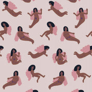 Meet Me at the Wall Behang Womanhood Soft pink | Natural Noord 270x50cm
