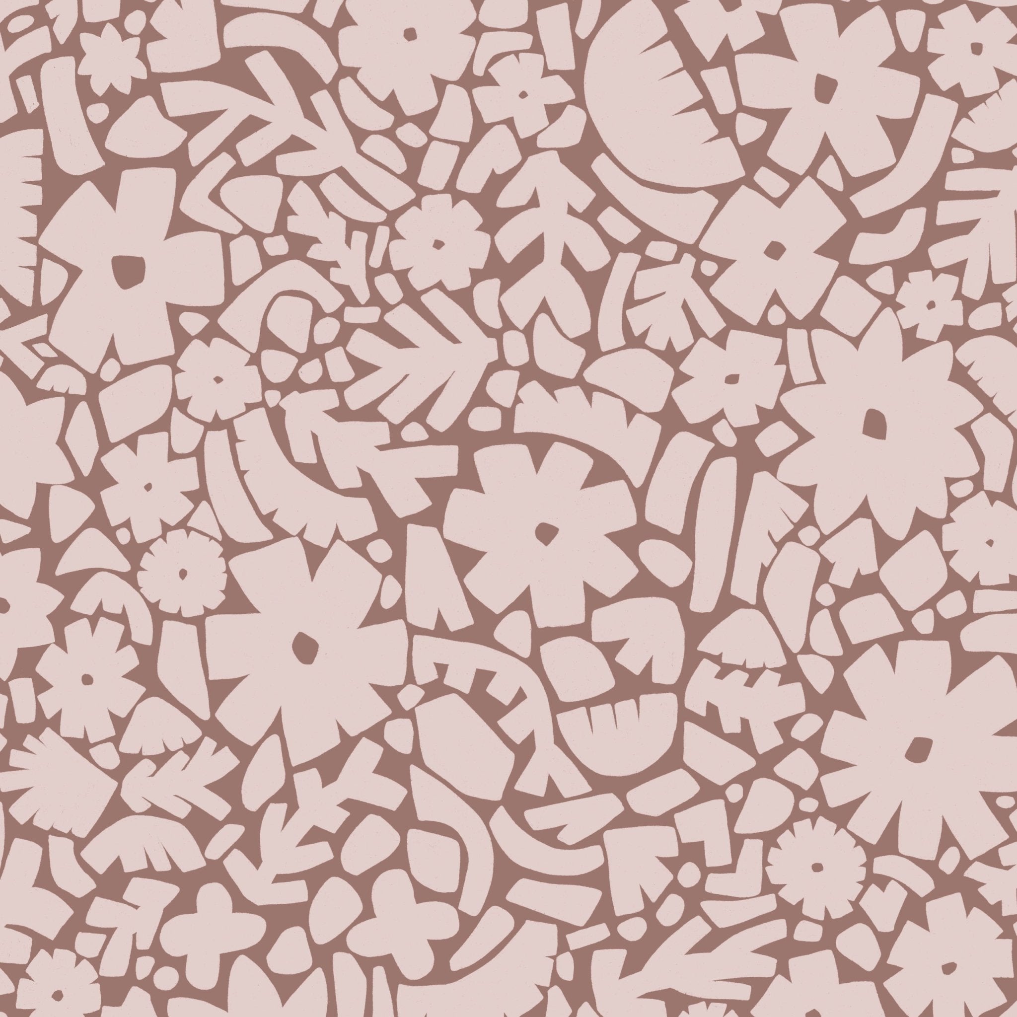 Behang Meet Me at the Wall - Flowerfield Warm Taupe - Naturel Noord