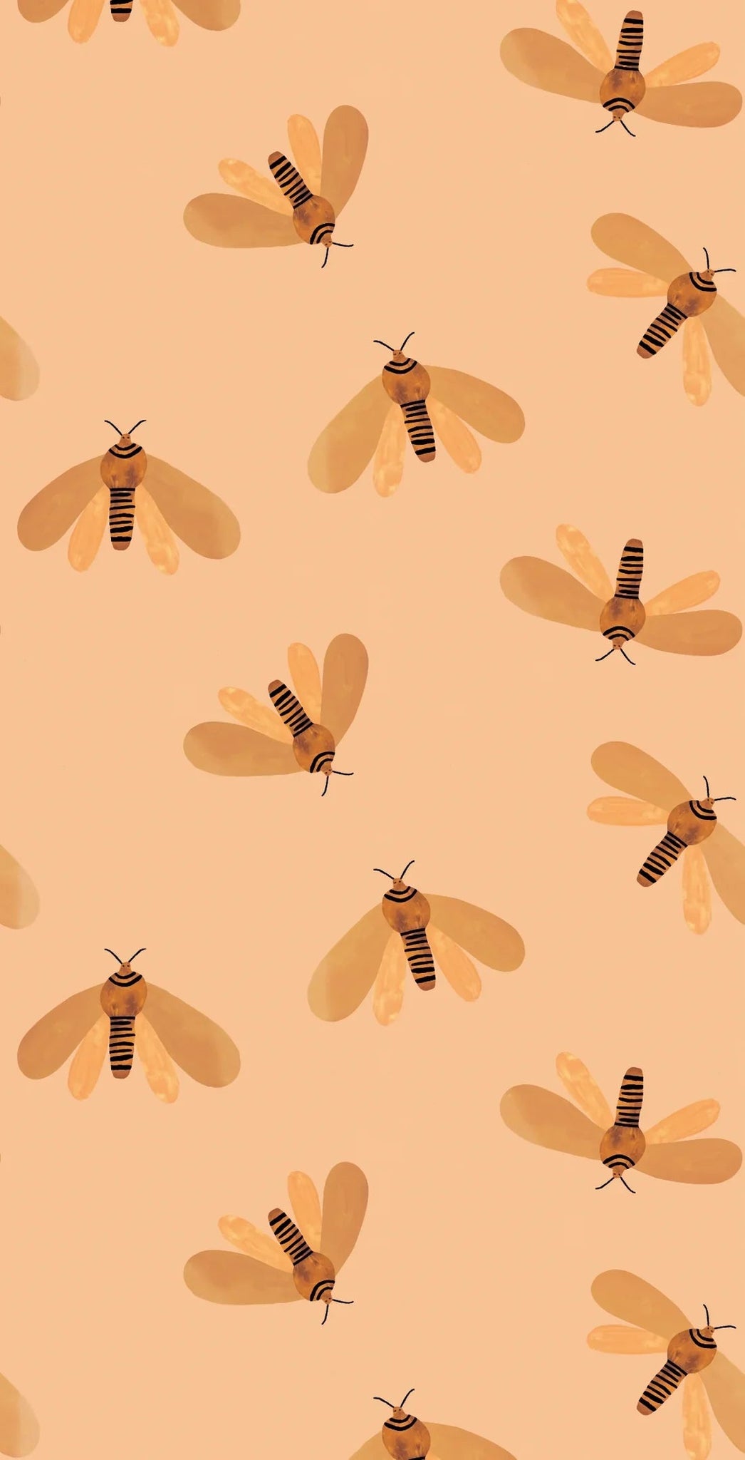 Meet Me at the Wall Behang Moth Sun | Aniek Bartels 270x50cm
