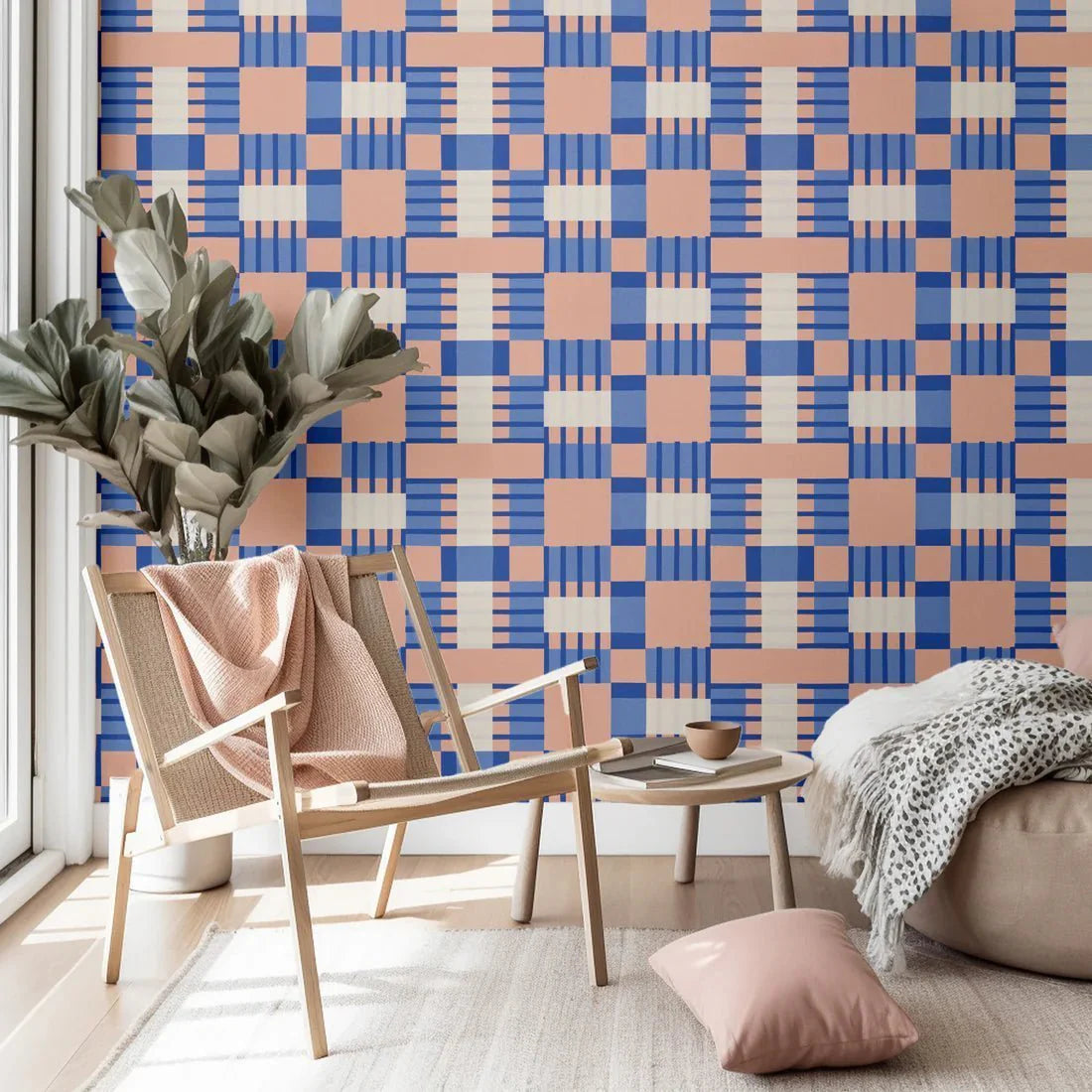 Meet Me at the Wall Behang Blocks Blink | Sabine van Vessem