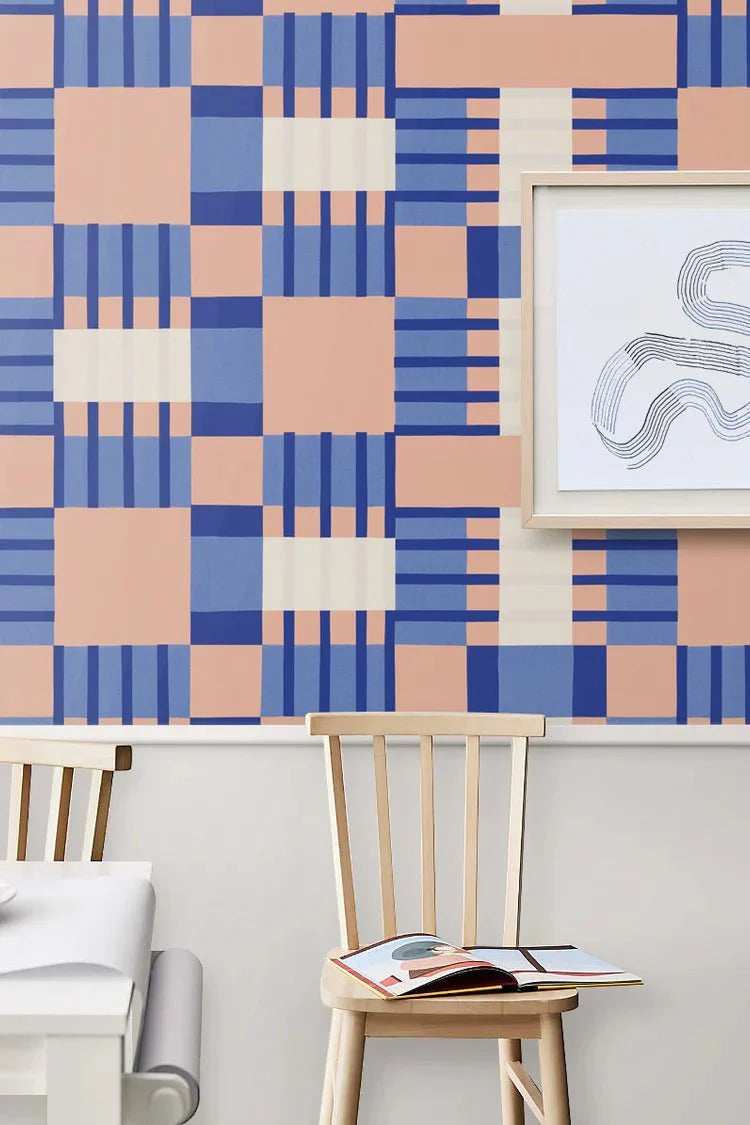 Meet Me at the Wall Behang Blocks Blink | Sabine van Vessem 320cm