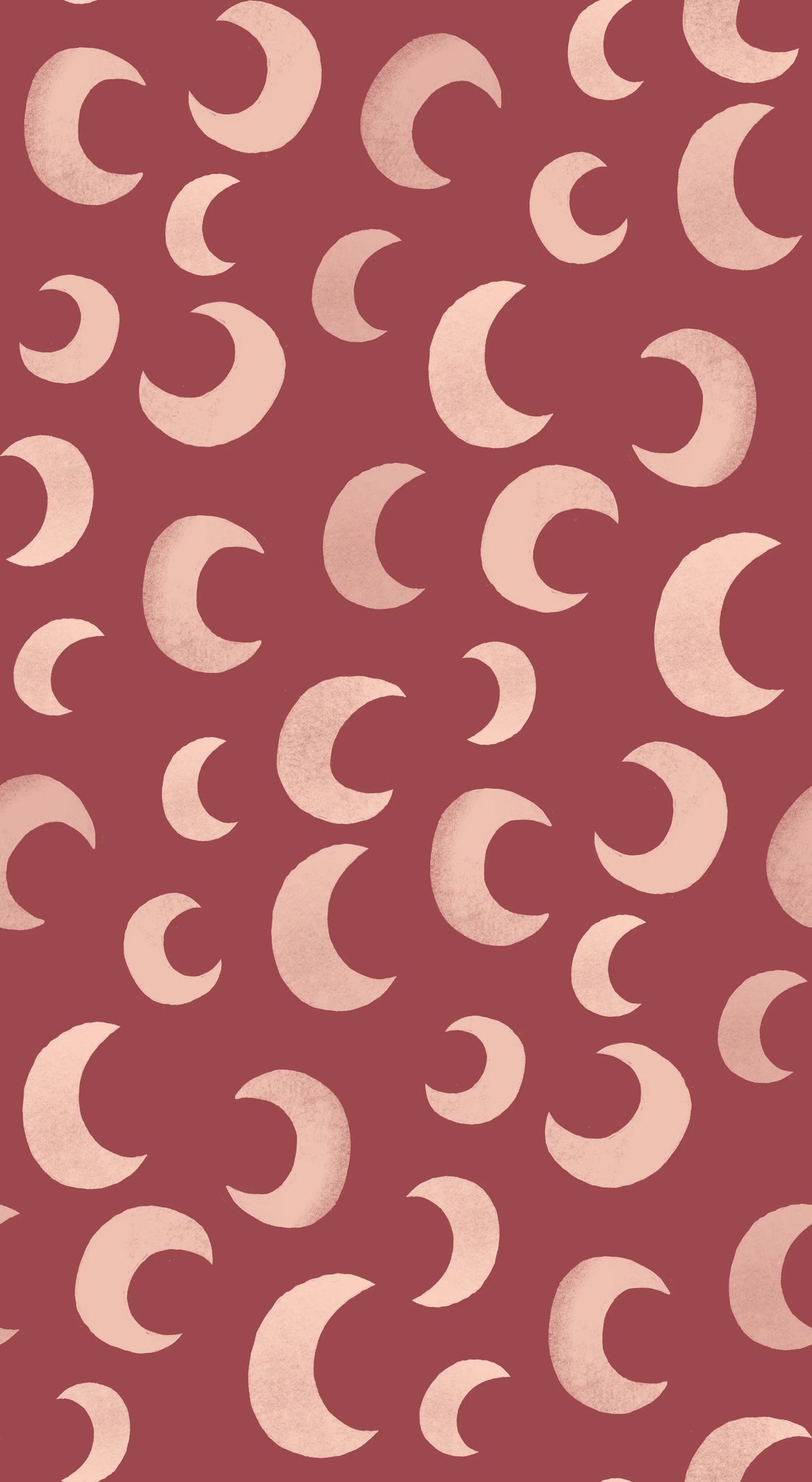 Meet Me at the Wall Behang Moon Rhubarb | Aniek Bartels