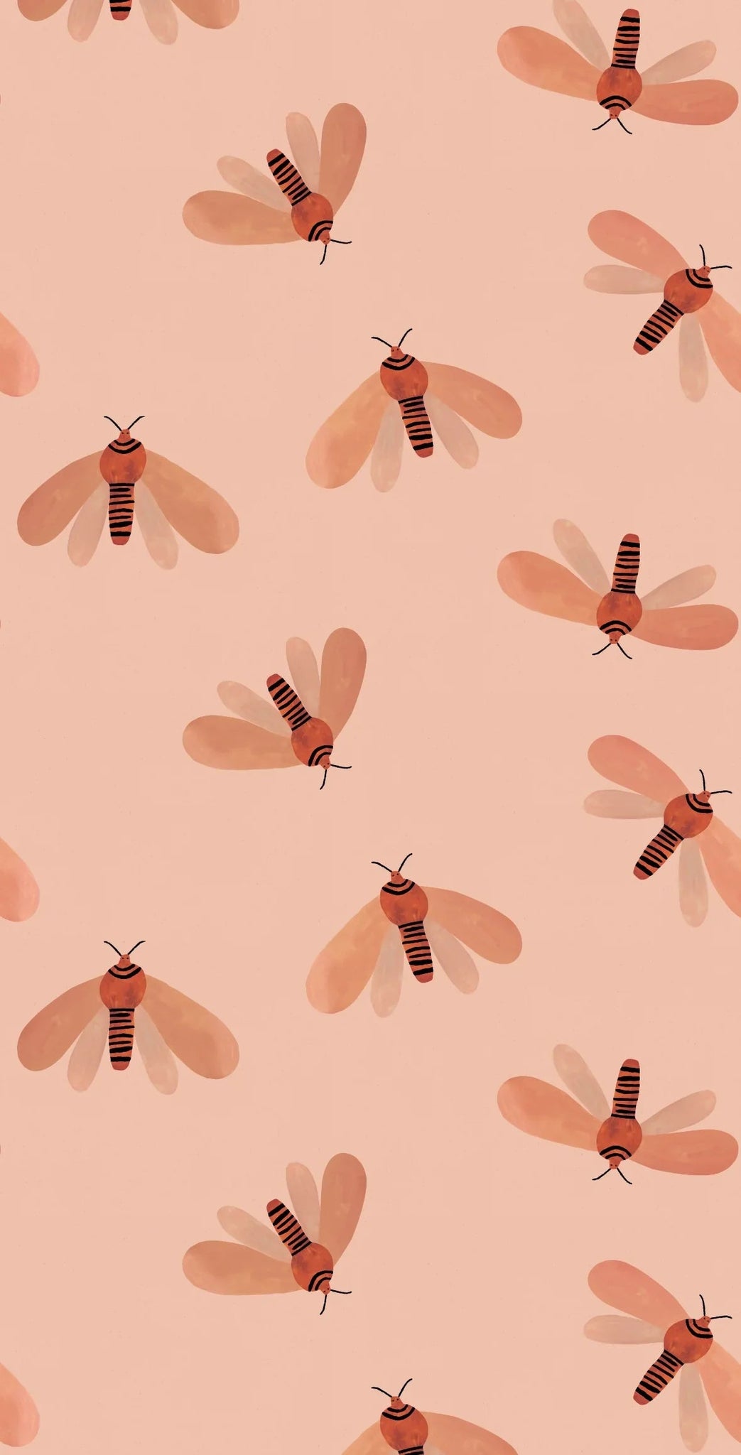 Meet Me at the Wall Behangstaal Moth natural | Aniek Bartels