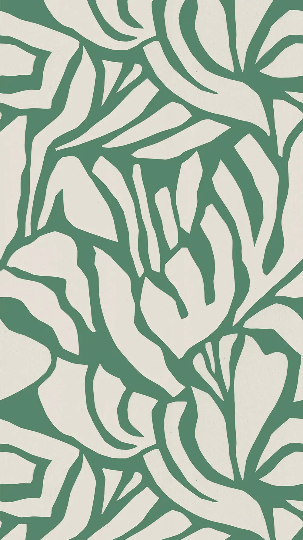 Behangstaal Meet Me at the Wall - Flow Grean 2 - Sabine van Vessem