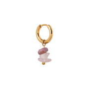 Label Kiki | Hoops triple purple rock goud set2