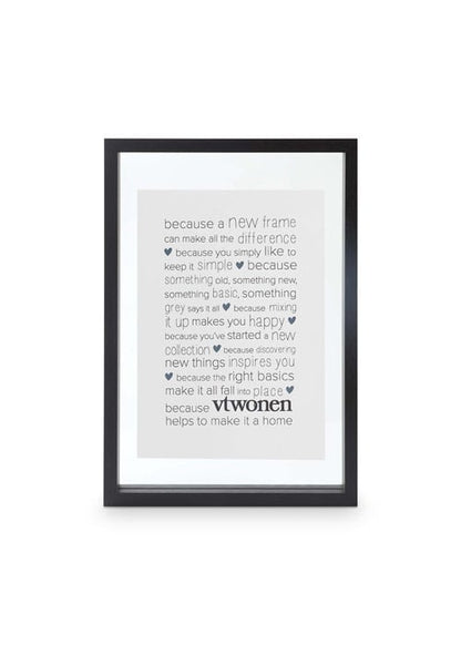 vtwonen | Schwarzer Fotorahmen aus Holz, 40 cm