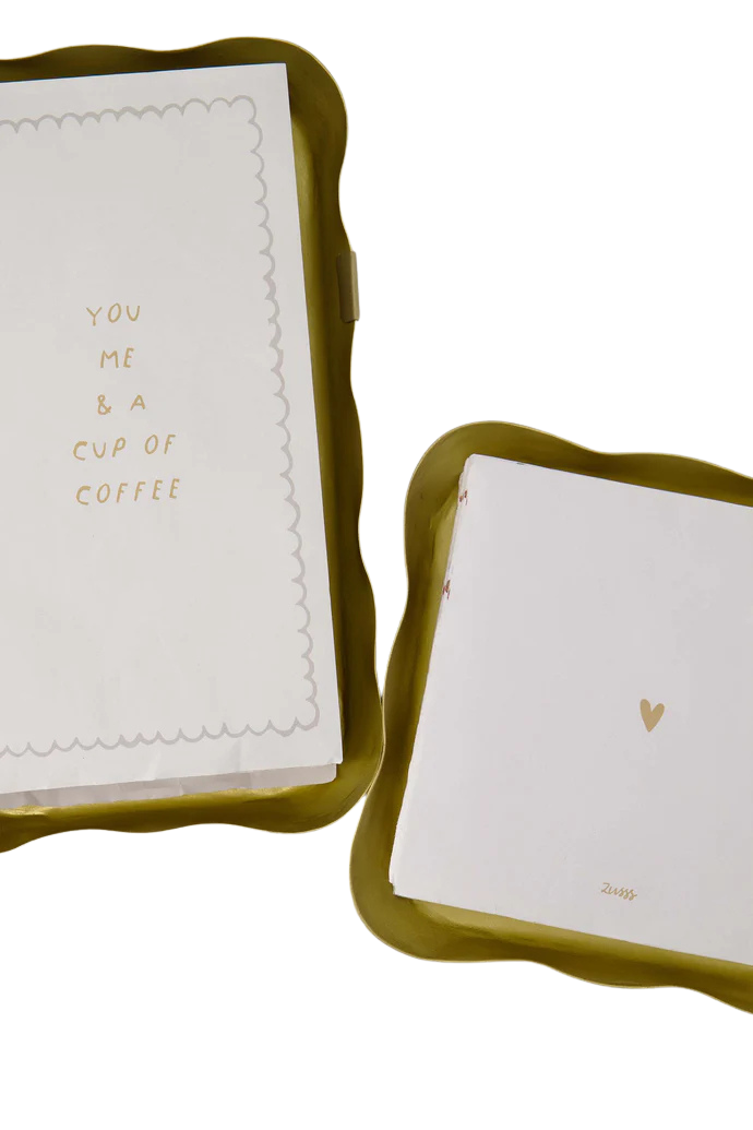 Zusss | Servethouder vierkant goud