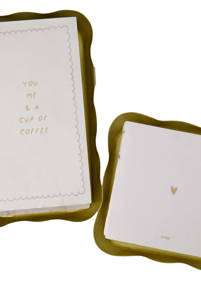 Zusss | Rechteckiger Serviettenhalter, Gold