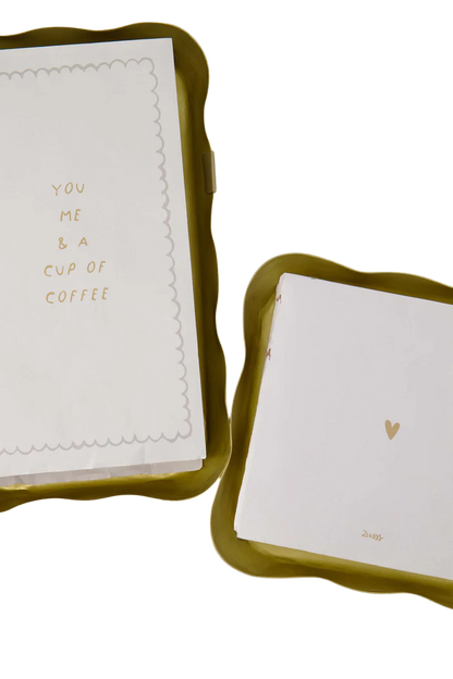 Zusss | Rechteckiger Serviettenhalter, Gold