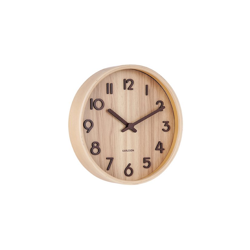 Karlsson Wandklok Puur eiken 22cm