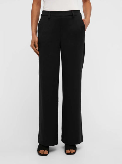 Object | Pantalon Lisa wide zwart
