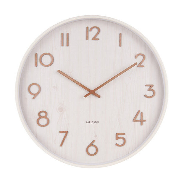 Karlsson | Wanduhr Reinweiß 40 cm