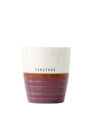 Zusss | Kaffeetasse Weihnachtskuss dunkelrot