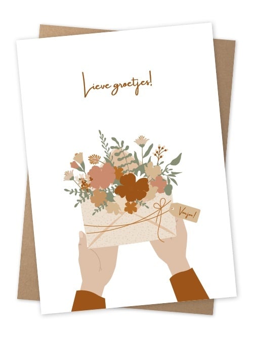 Jots | Wenskaart lieve groetjes