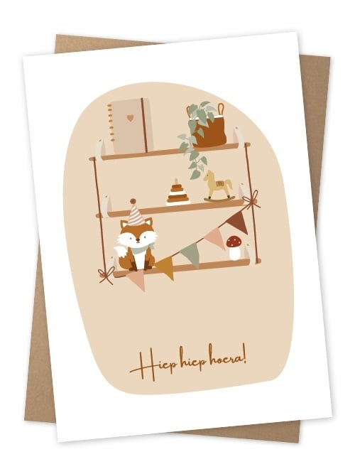 Jots | Grußkarte hip hip hurra