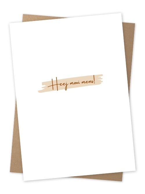 Jots | Wenskaart heej mooi mens