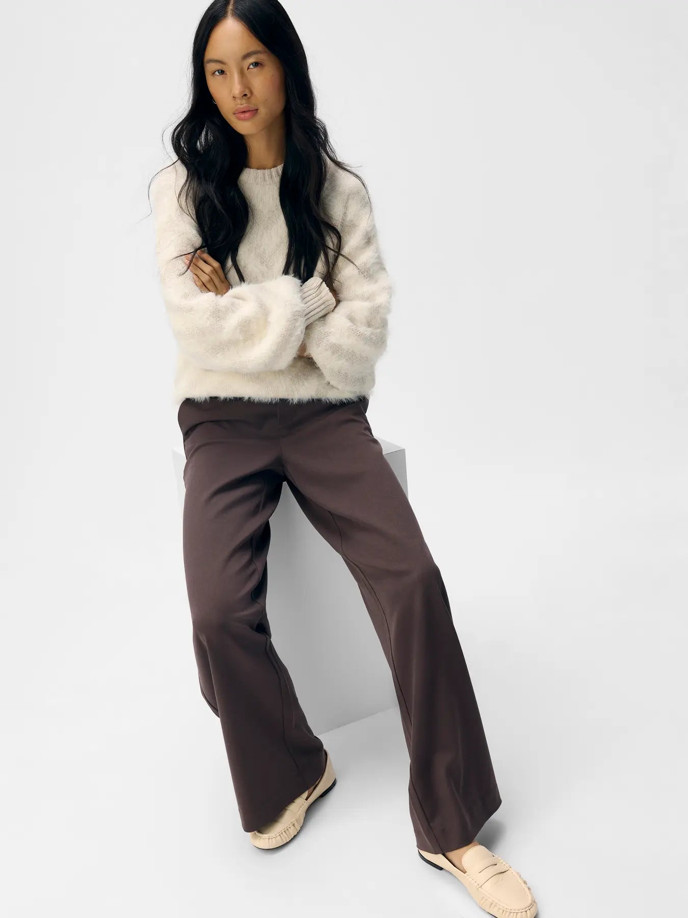 Objekt | Hose Lisa weit, braun