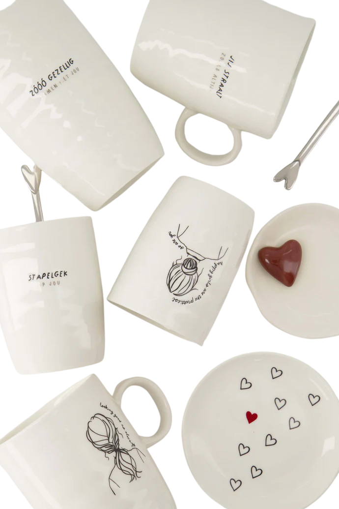 Zusss | 3D-Herzschale weiß/portugiesisch