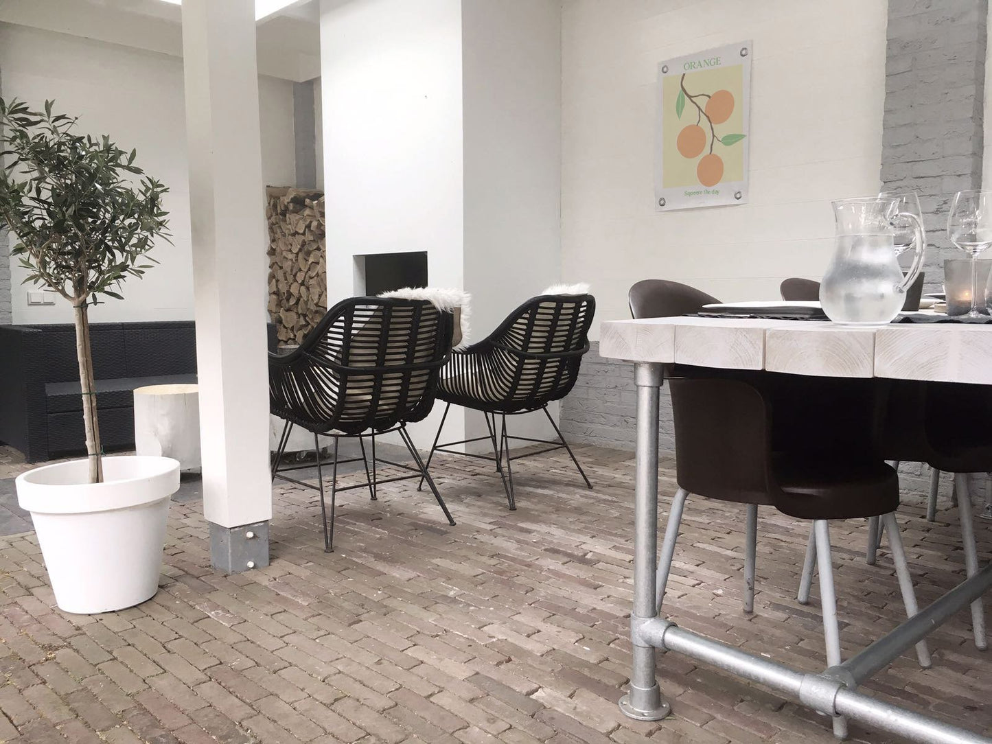 VM | Gartenposter Zitrusorange 