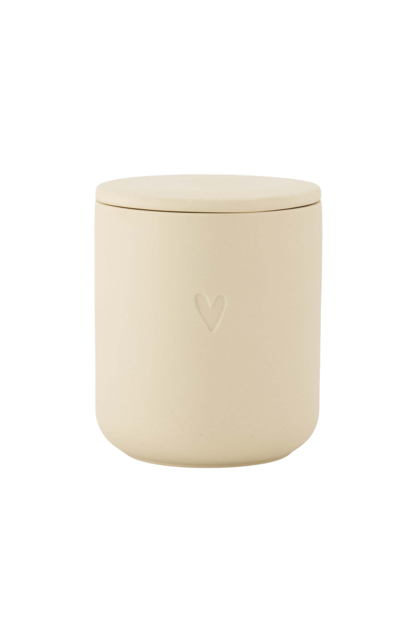 Zusss | Geurkaars keramiek hartje zand